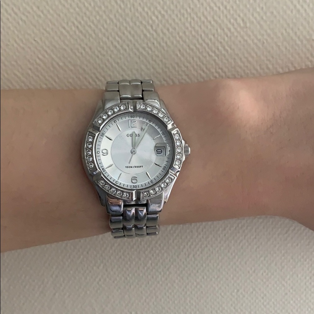 Guess metal watch